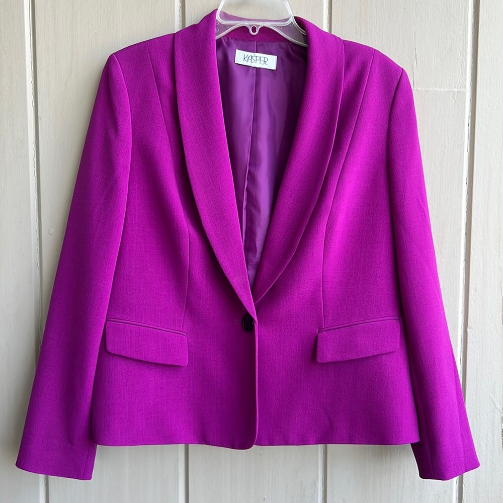 Kasper One Button Blazer_Size 16